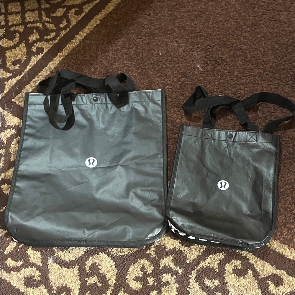 lululemon athletica Black Tote Bag Duo